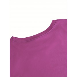 Women'S Cherry Graphic Long Sleeve T-Shirt - Vibrant Red Cherry Print, Casual Crew Neck, Machine Washable, Spring/Summer Vacation Top, Cherry Tshirt