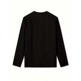 Women'S Cherry Graphic Long Sleeve T-Shirt - Vibrant Red Cherry Print, Casual Crew Neck, Machine Washable, Spring/Summer Vacation Top, Cherry Tshirt