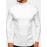 Mens Solid Color High Neck Plain Basics Long Sleeve T-Shirts