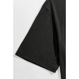 Gray Racing Vehicle Letter Print Slim Fit Men's Graphic Tee