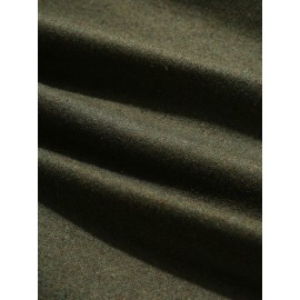 Mens Flannel Solid Button Up Pocket Basics Long Sleeve Shirts